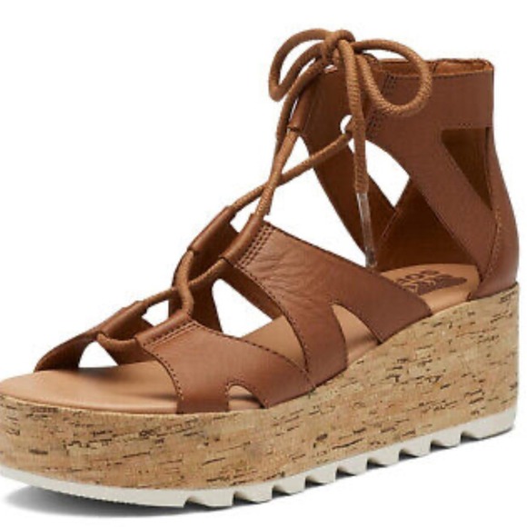 Sorel Shoes - Sorel NWOB The Cameron Flatform Lace Gladiator Sandals SZ‎ 9